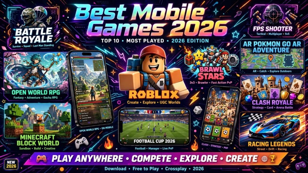 Best Mobile Games in 2026: Top Games Worth Playing Mobile Game 1024x576
