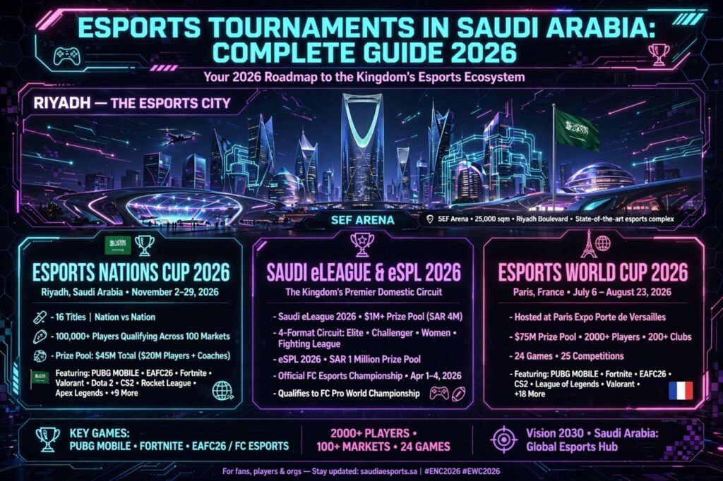 Esports Tournaments in Saudi Arabia: Complete Guide 2026 Saudi 1024x682